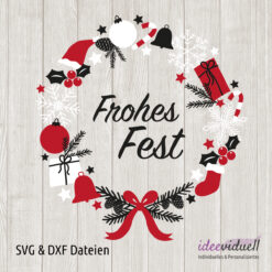 Plotterdatei Weihnachtskranz