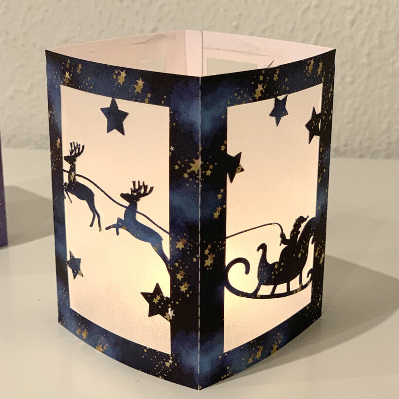 Plotterdatei Windlicht Weihnachten