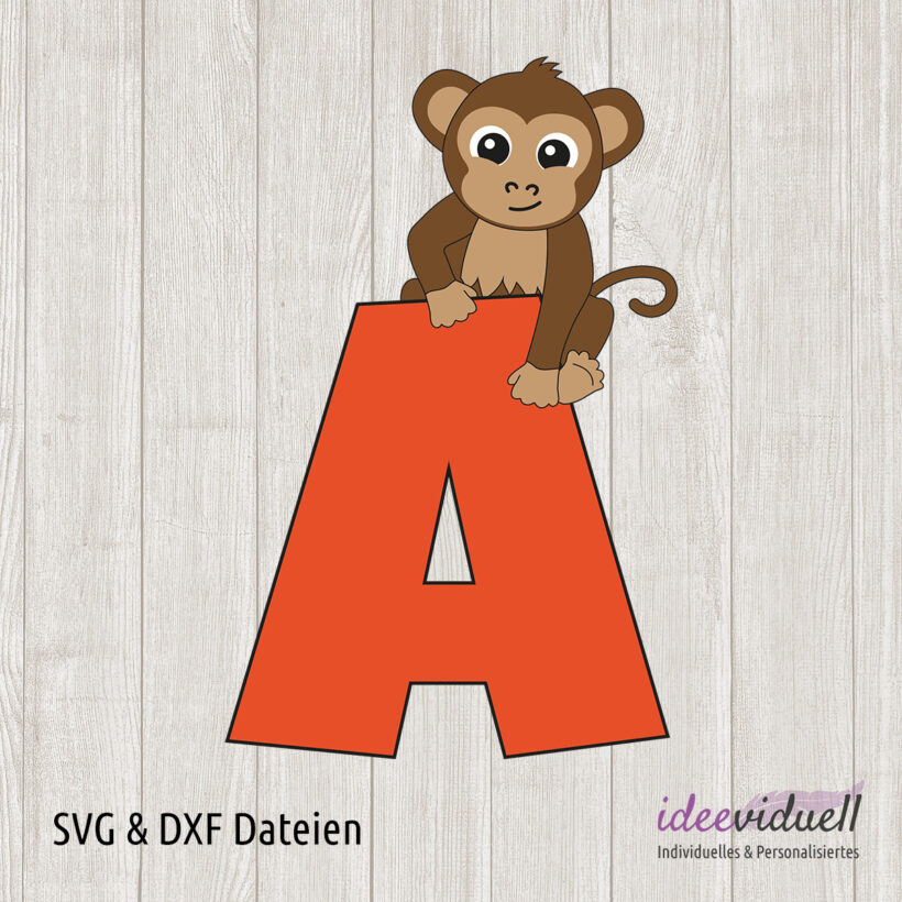 Plotterdatei A wie Affe