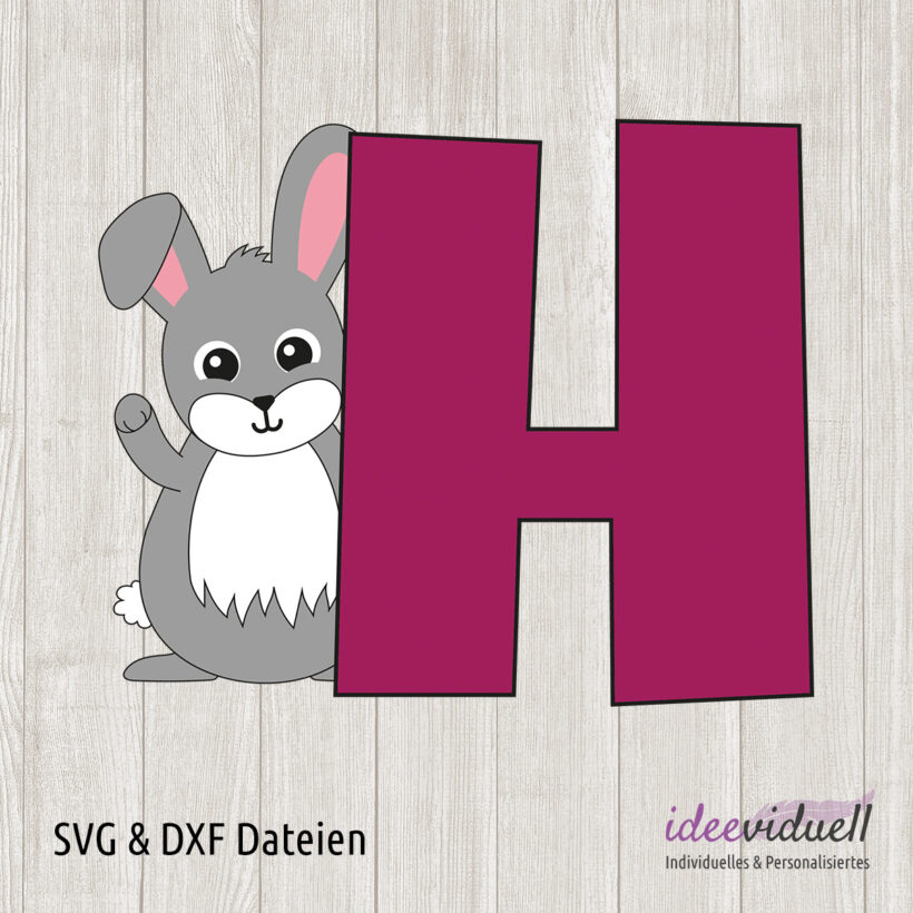 Plotterdatei H wie Hase