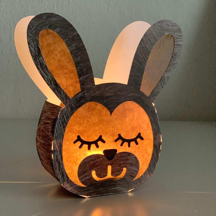 Plotterdatei Windlicht Hase – Bild 2