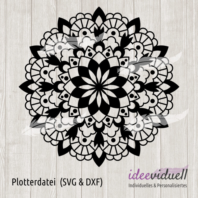 Plotterdatei Mandala IX