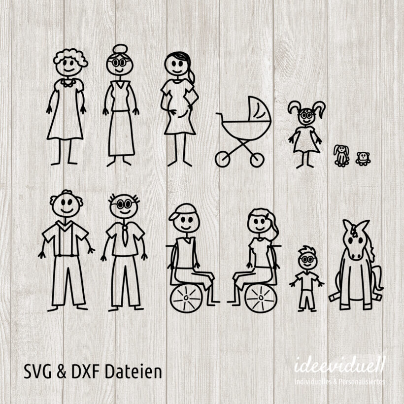 Plotterdatei Strichmännchen 2