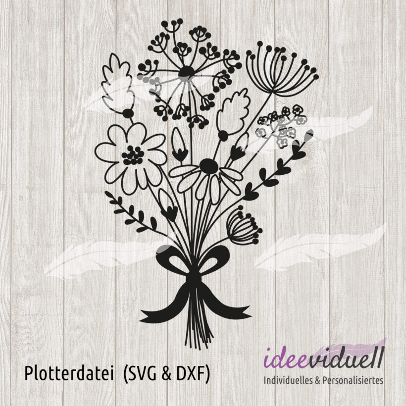 Plotterdatei Blumenstrauß