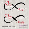 ideeviduell Plotterdatei unendlich love family