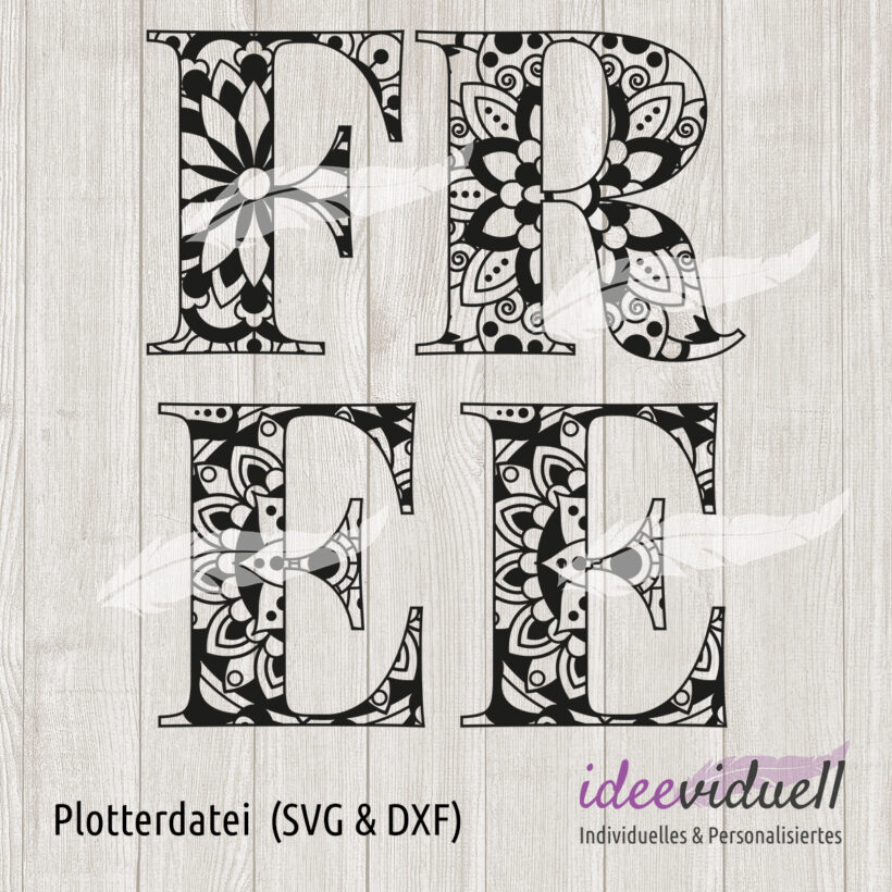 Plotterdatei FREE Mandala ideeviduell