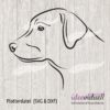 Plotterdatei Labrador LineArt ideeviduell