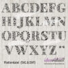 Plotterdatei Mandala Alphabet ideeviduell