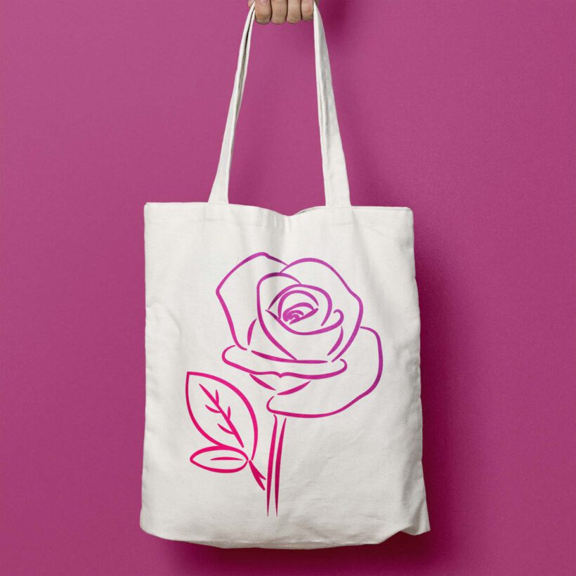 Plotterdatei Rose LineArt ideeviduell