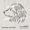 Plotterdatei Australian Shepherd LineArt ideeviduell