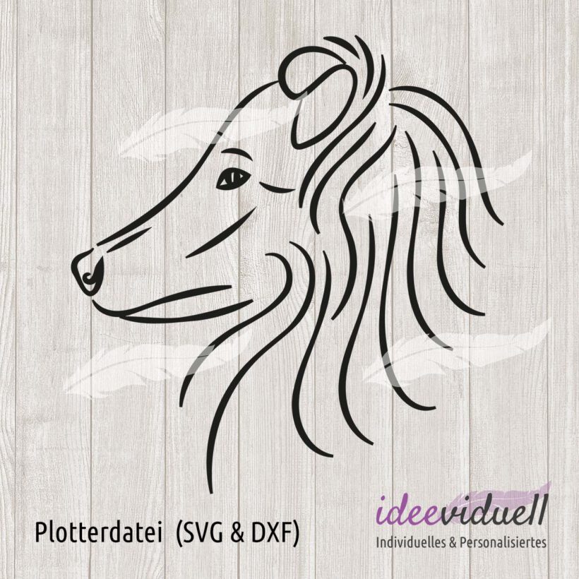 Plotterdatei Collie LineArt ideeviduell