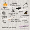 Plotterdatei Halloweensprüche ideeviduell