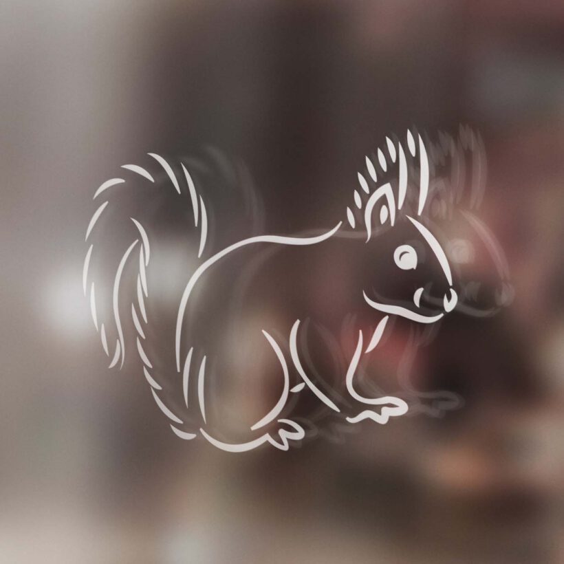Plotterdatei Eichhörnchen LineArt ideeviduell
