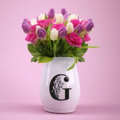 Plotterdatei Blumen Alphabet ideeviduell