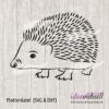 ideeviduell Igel LineArt Plotterdatei