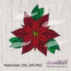 ideeviduell Plotterdatei Weihnachtsstern Poinsettie