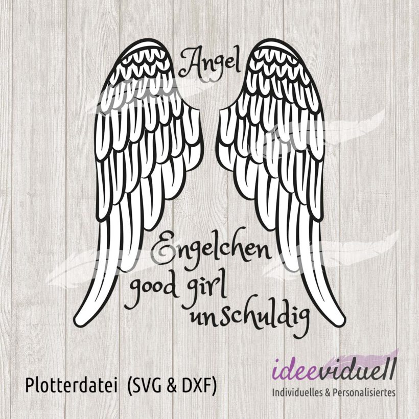 Plotterdatei Engelsflügel