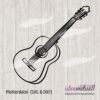 ideeviduell Plotterdatei Gitarre LineArt