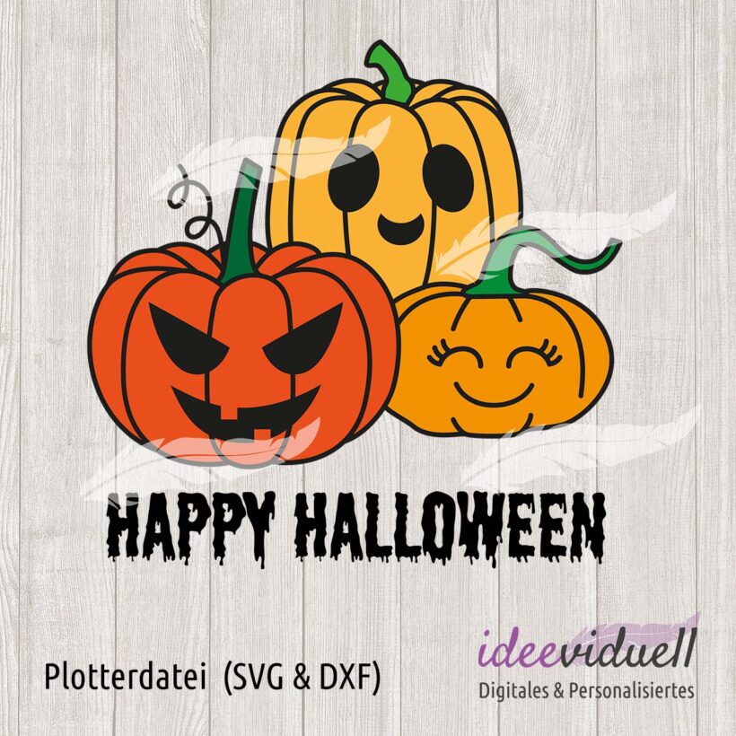 Plotterdatei Halloweenkürbisse