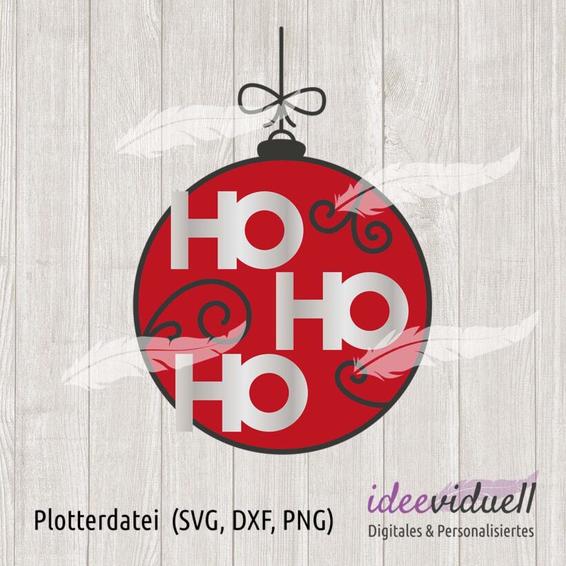 Plotterdatei Weihnachtskugel