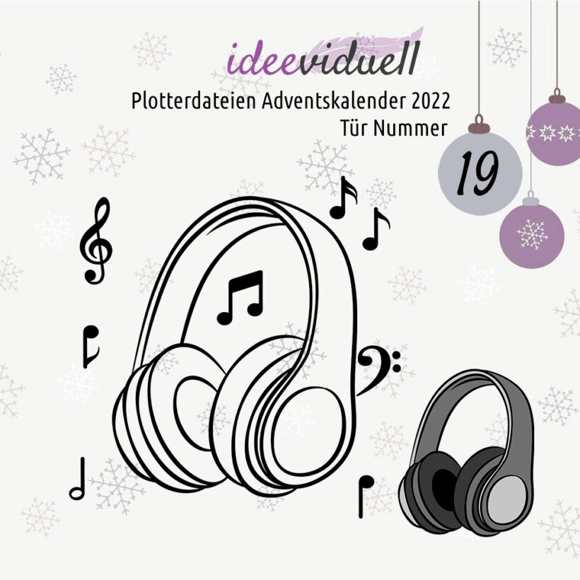 Plotterdateien Adventskalender ideeviduell Tür 19