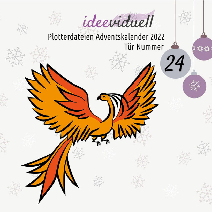 Plotterdateien Adventskalender ideeviduell Tür 24