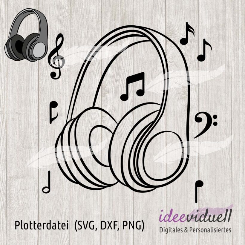 ideeviduell Plotterdatei Kopfhörer