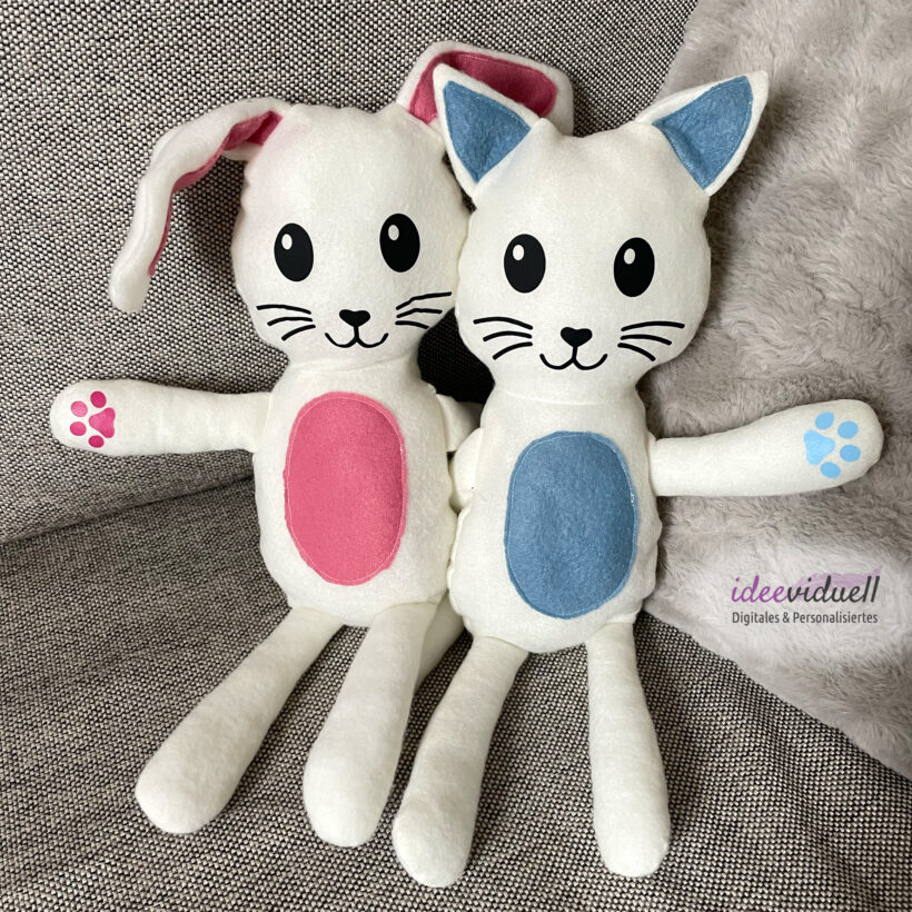 Schnittmuster Kuscheltier Katze Hase inkl. Plotterdatei