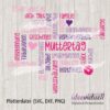 ideeviduell Muttertag Wortwolke Plotterdatei