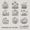 ideeviduell Blumenwiese Bundle Plotterdatei