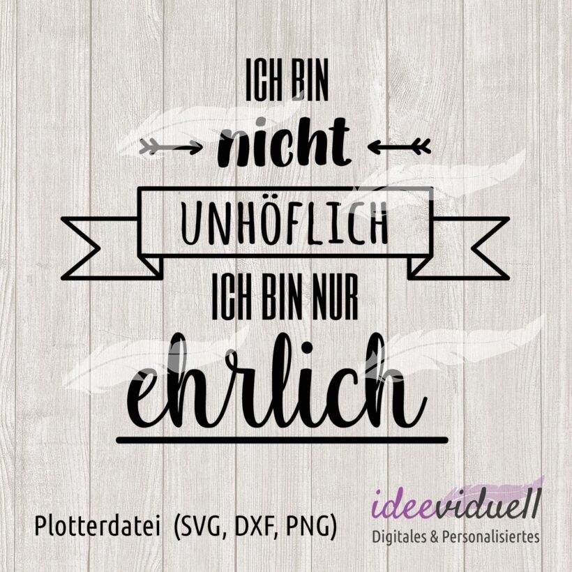 Plotterdatei ehrlich ideeviduell