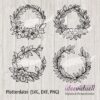 ideeviduell Blumenkranz Bundle Plotterdatei
