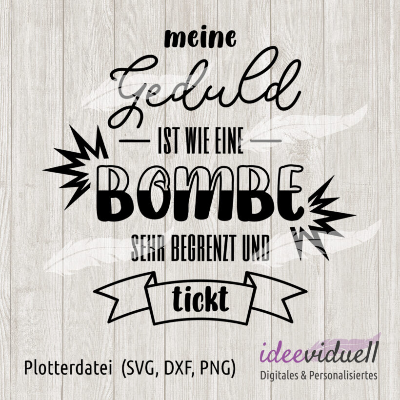Plotterdatei ideeviduell Bombe